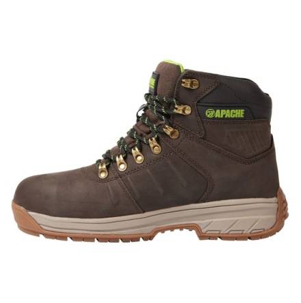 Apache Brown Safety Boot Size 10